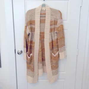 Love Stitch striped sweater cardigan